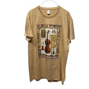 Salzburg B&C Collection Graphic T-Shirt Violin La Traviata Opera House Size  XL
